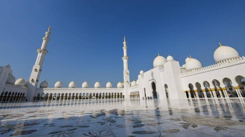 A general view from the courtyard of the Sheikh Zayed Grand Mosque in Abu Dhabi is seen on this Nov. 17, 2017 file photo. — AFP
