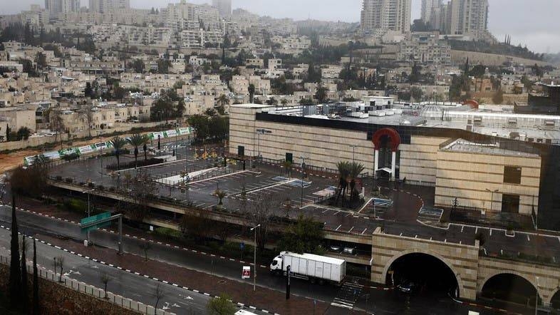 A general view shows the empty parking lot of a mall in occupied Jerusalem. — Courtesy photo