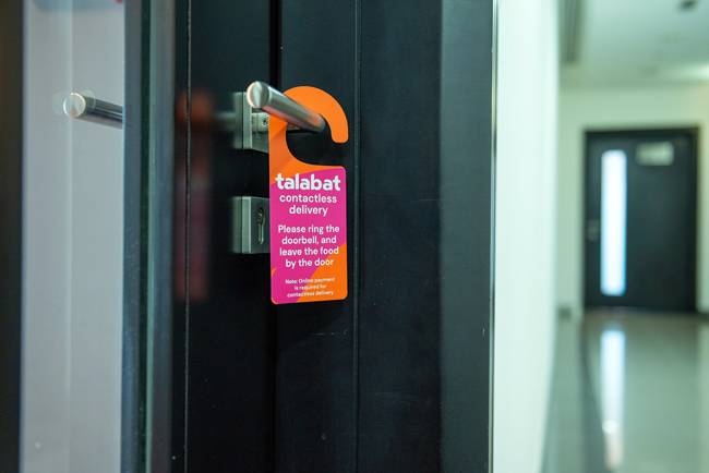 Talabat contactless delivery