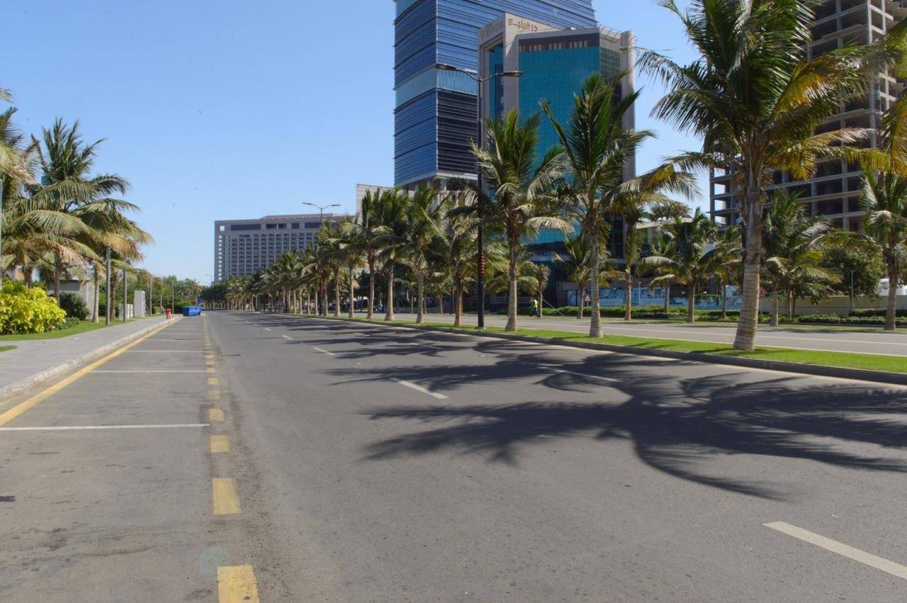 Streets of Jeddah wear a deserted look. — Courtesy photos