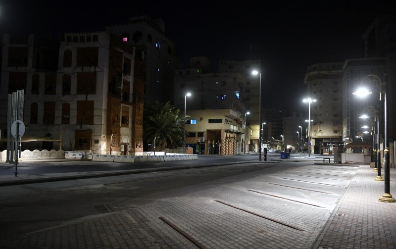 A shot of empty streets of Jeddah amid coronavirus outbreak. — SPA