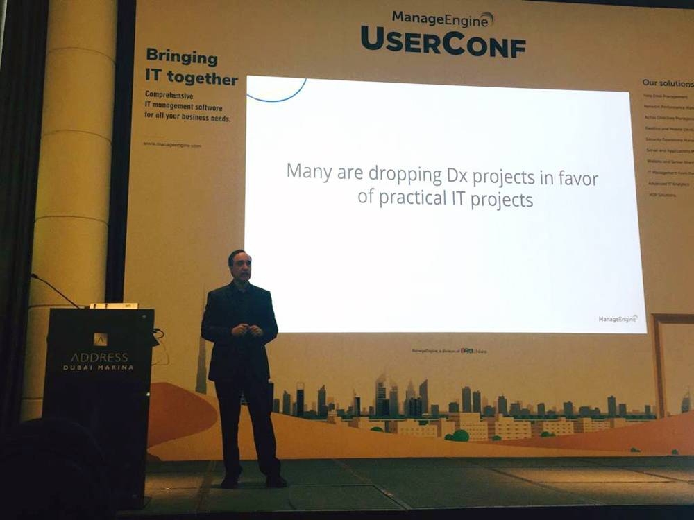 Raj Sabhlok, President, ManageEngine, at the 9th ME User Conference.