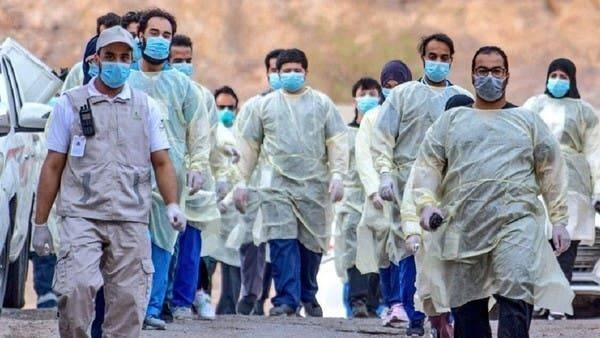 Medical teams in Saudi Arabia conducting coronavirus field testing. — Courtesy Twitter