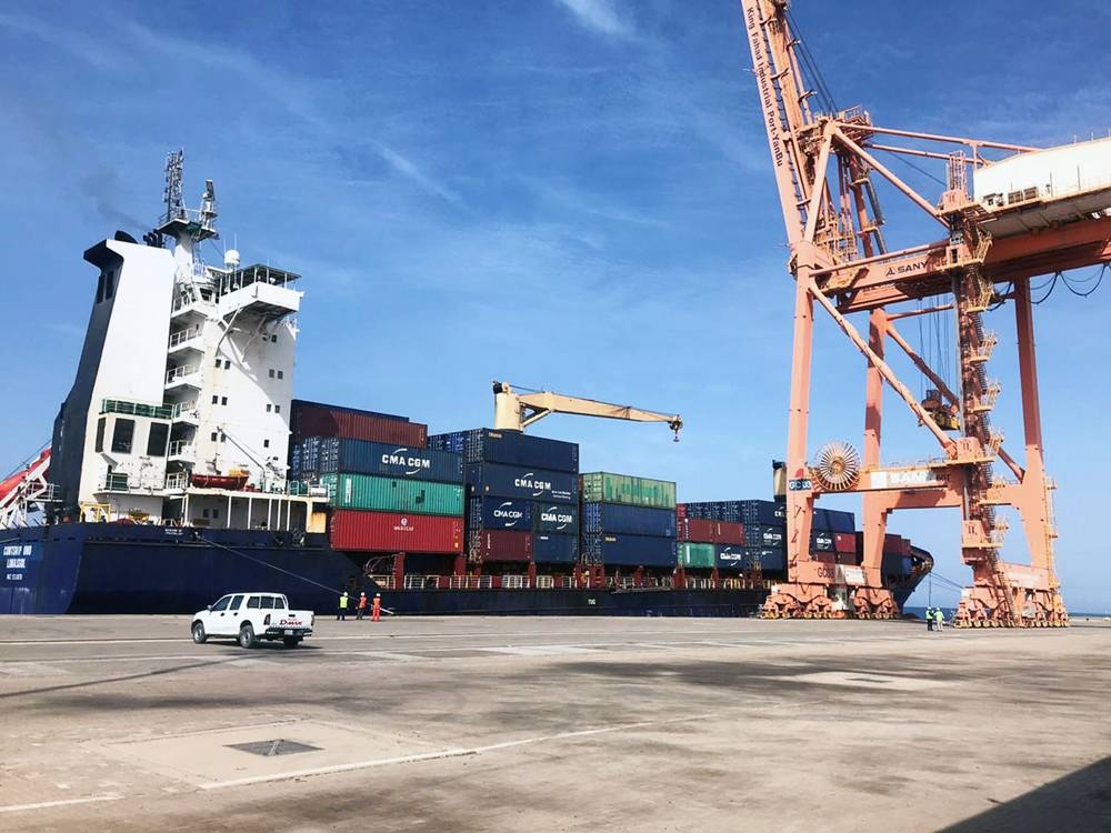 Contship Ono dock at King Fahad Industrial Port in Yanbu.