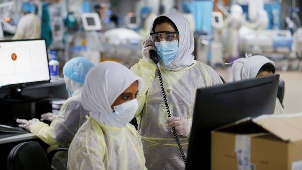 Doctors and nurses at the ICU Field Intensive Care Unit 1, set up by Bahrian authorities to treat coronavirus patients in a car park in Riffa. -- Courtesy photos


