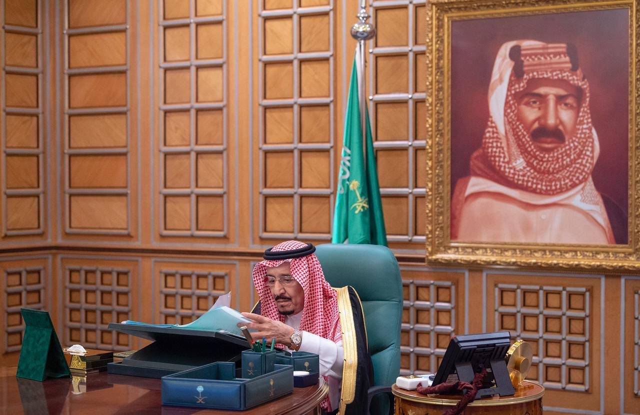 Custodian of the Two Holy Mosques King Salman chaired the Cabinet’s virtual session in Riyadh.