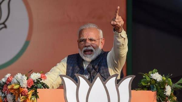 India's Prime Minister and Bharatiya Janata Party (BJP) leader Narendra Modi gestures as he speaks during a rally in New Delhi.-- File photo
