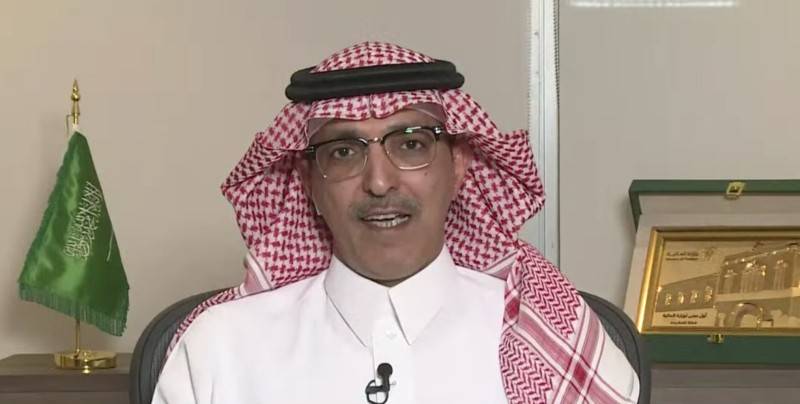 Finance Minister Mohammed Al-Jadaan speaking to Al Arabiya. 