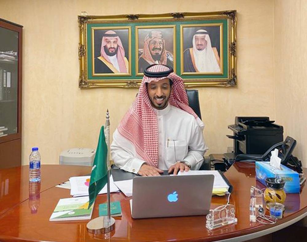 Saudi Ambassador Turki Aldakhil and Abdulrahman Al-Shabeb, 31, a PhD student from Saudi Arabia.