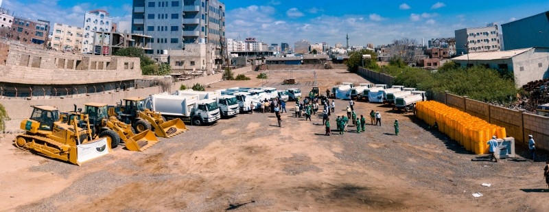 The phase one of the the 'Beautiful Aden' Cleaning and Environmental Sanitation Campaign of the Saudi Development and Reconstruction Program for Yemen (SDRPY).