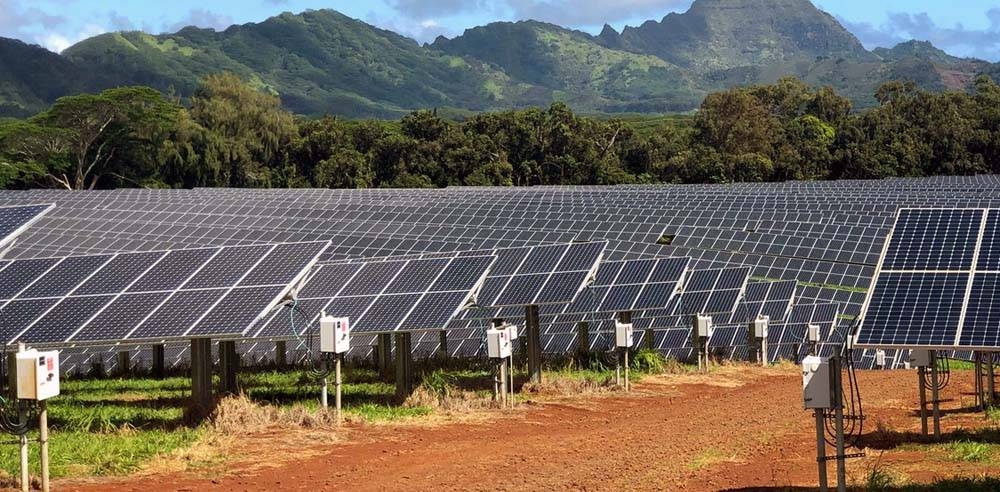 The Kauai Island Utility Cooperative solar facility in the US state of Hawaii. — Courtesy ILO photo