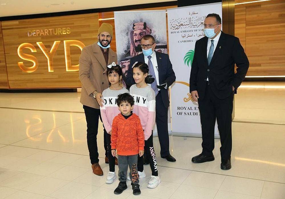 First batch of Saudi citizens departed Australia Thursday morning on repatriation flight from Sydney to Dammam.