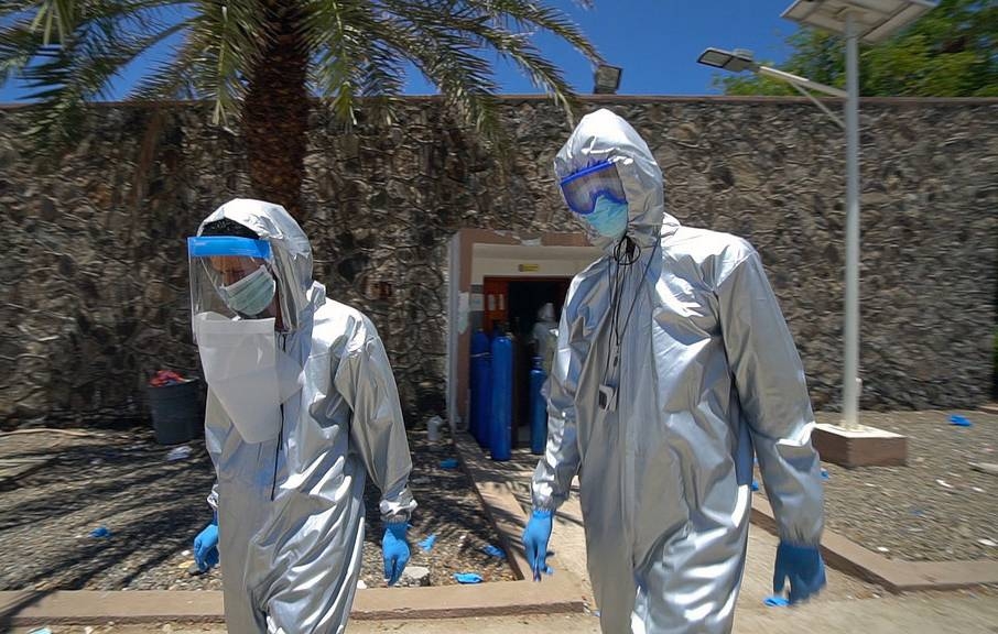 In the Omar Bin Yasser camp in Aden families are in short supply of soap, they have to line up for clean water and schools are closed. To compound the threat of COVID-19 they are now dealing with flooding and an increased risk of cholera. — courtesy photo UNICEF