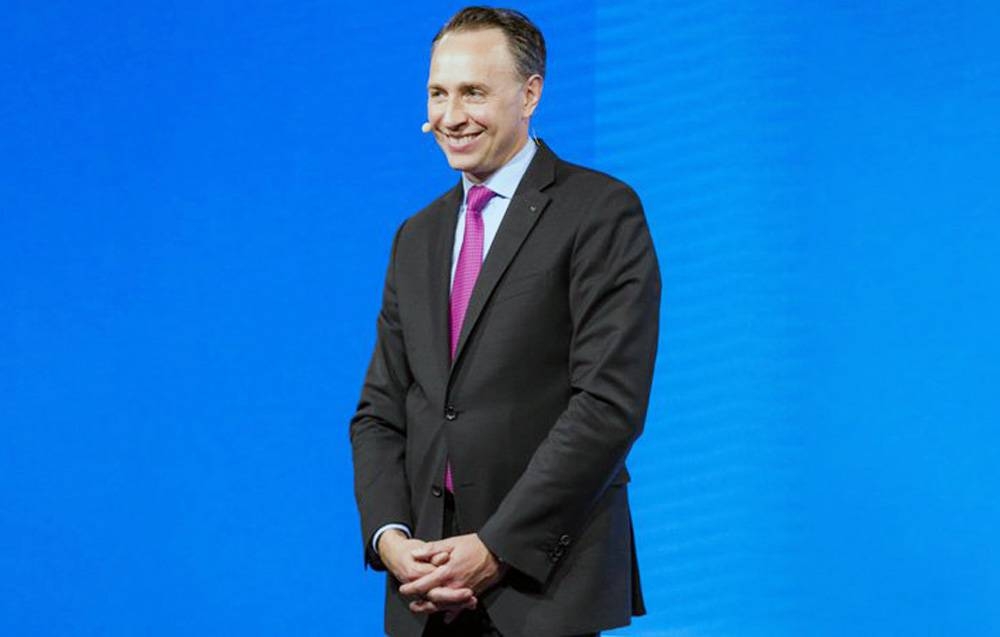 Thomas Buberl, CEO of AXA seen in this file photo, agreed to advance dialogue on the critical challenges facing Europe’s post-pandemic recovery.