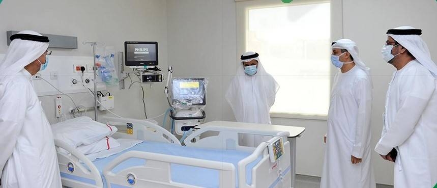 The newly established 1,500 sq. meter isolation facility is located in an area close to Dubai’s Rashid Hospital. — Photo courtesy WAM