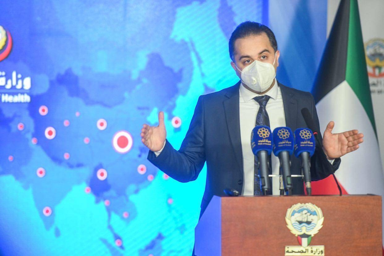 Dr. Abdullah Al-Sanad, official spokesman of the Ministry of Health, speaks to the media in Kuwait City, Monday. — Courtesy photo
