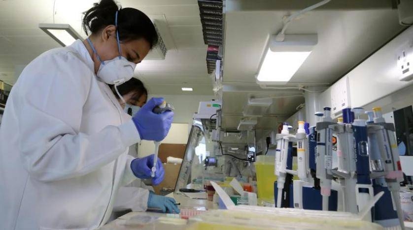 Medical staff at Sidra Medical Center performing virus testing in Doha. — Courtesy photo
