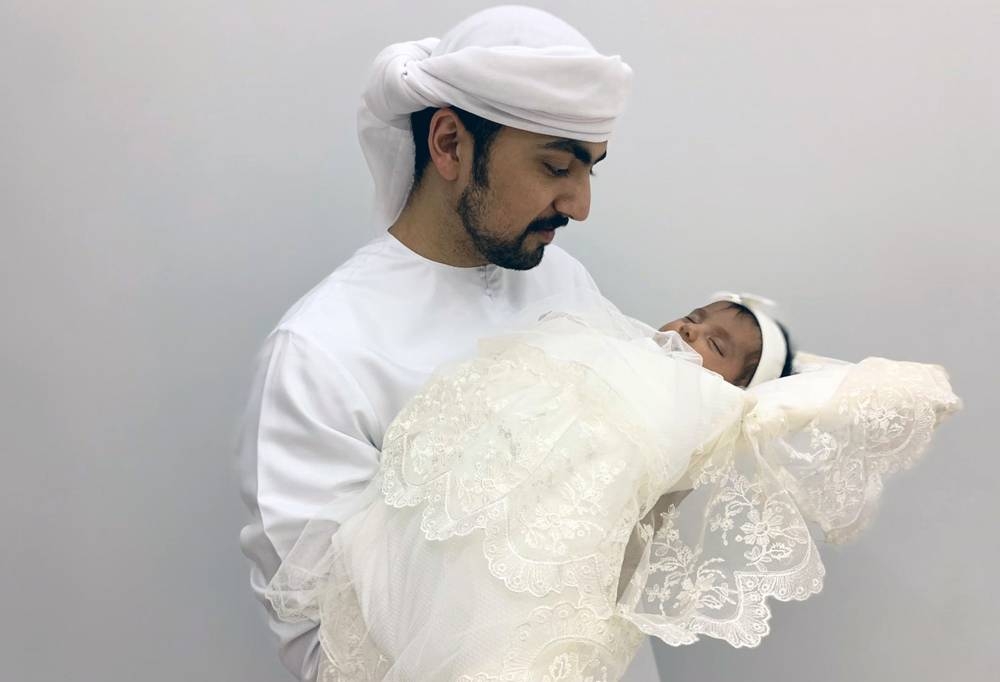 Two-month-old Zeina Al Amiri, the child of Dr. Abdullah Al Amiri, was born in Kuwait this past April. 