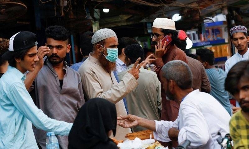 A crowded electronics market in Lahore. — Courtesy photo