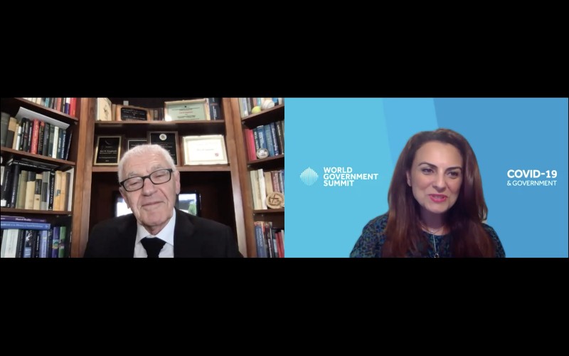 State of Global Emergency: Rising Social Tensions During the COVID-19 Pandemic Dr. Arie Kruglanski, distinguished Professor of Psychology, University of Maryland, addressed a webinar on how the world is going through the pandemic psychologically, dealing with the uncertainty and how it can emerge from it. Entitled “State of Global Emergency: Rising Social Tensions During the COVID-19 Pandemic,” the virtual session was moderated by Mina Al Oraibi, editor-in-chief of the Abu-Dhabi-based newspaper, The National. — WAM photo

