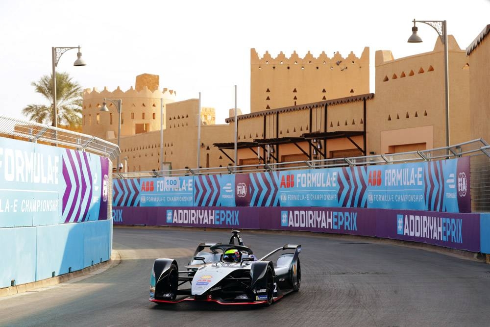 File photo of Formula-E race is Saudi Arabia.
