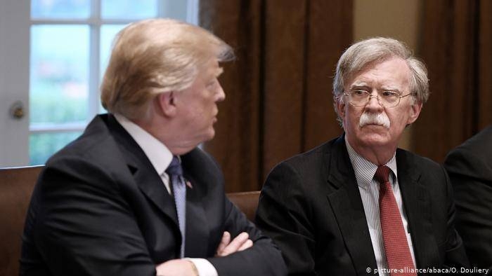 US President Donald Trump is seen with his former national security adviser John Bolton in this file picture. — Courtesy photo