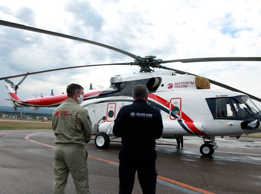 The Mi-8AMT Arctic helicopters for civilian customers.