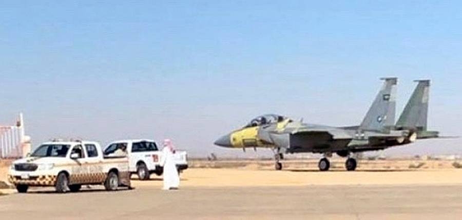The first locally converted Boeing F-15SR performed its initial functional check flight (FCF) from Riyadh International Airport on Jan. 15 2020. - Courtesy photo