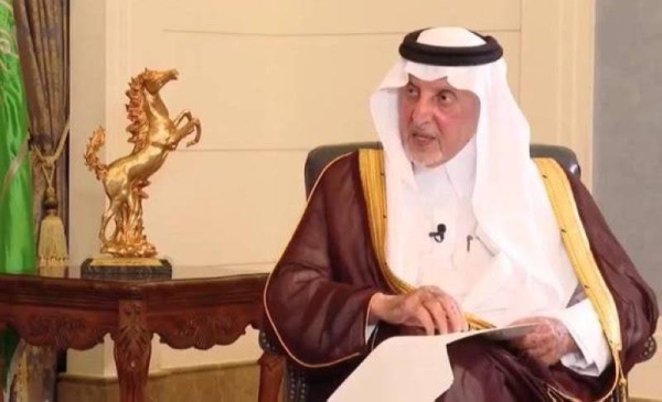 Prince Khaled Al-Faisal during the interview. 