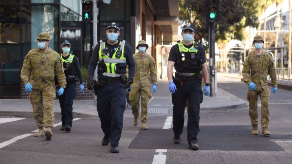 Residents of Melbourne, Australia's second-biggest city and the capital of Victoria, are now under an overnight curfew, non-essential businesses are closed and face coverings are mandatory as hundreds of new cases are recorded daily. — Courtesy photo
