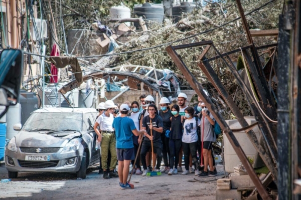 According to the Lebanese Ministry of Health and Beirut Governorate, the accident has claimed 157 lives, left more than 5,000 wounded and dozens of missing persons, in addition to the thousands of families whose houses were partially or totally destroyed. An estimated 300,000 people have been left homeless. — WAM photo