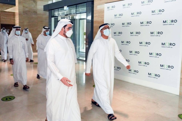 Saeed Mohammed Al Tayer, MD & CEO of Dubai Electricity and Water Authority (DEWA), welcomed a delegation headed by Dawood Al Hajiri, director general of Dubai Municipality, in Moro Hub (Data Hub Integrated Solutions).