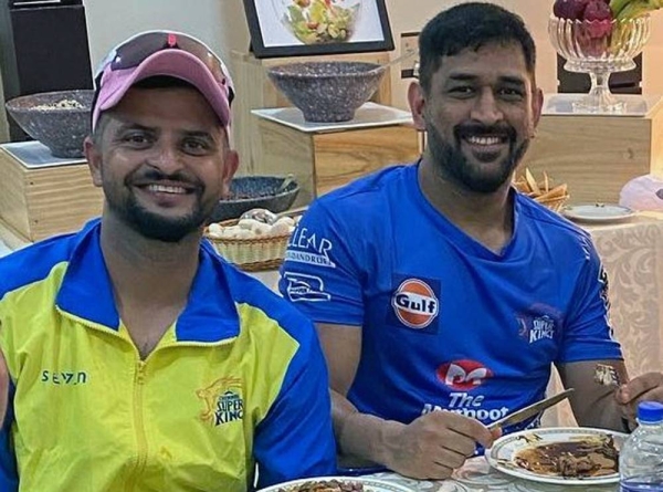 Suresh Raina, left, and M.S. Dhoni during their hey days.