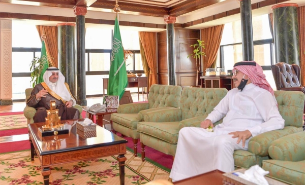 Emir of Tabuk receives NEOM CEO Nazmi Al-Nasr