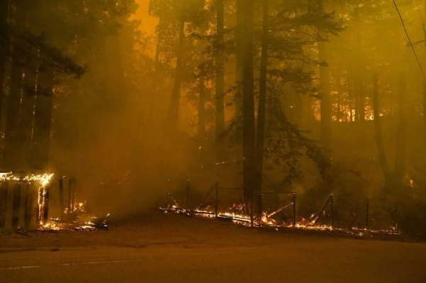 The worst of the hundreds of fires burning across the state are in the mountains to the south and east of San Francisco. — Courtesy photo
