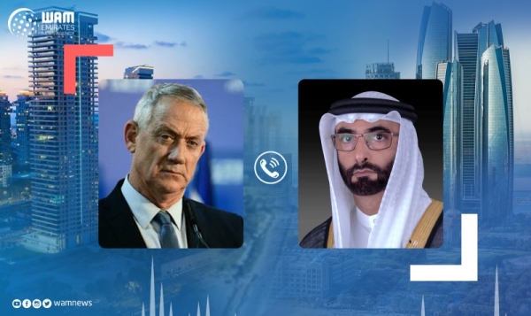 Foreign Minister of the United Arab Emirates Mohammed bin Ahmad Al Bawardi held telephone talks with his Israeli counterpart Benny Gantz, focusing on the UAE-Israel peace accord. — WAM photo