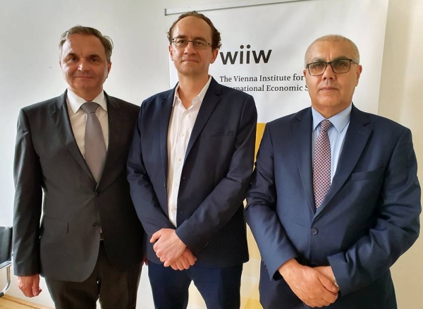 Group photo shows Zijad Bećirović (left), Mario Holzner and Bakhatyar Aljaf. — courtesy photo