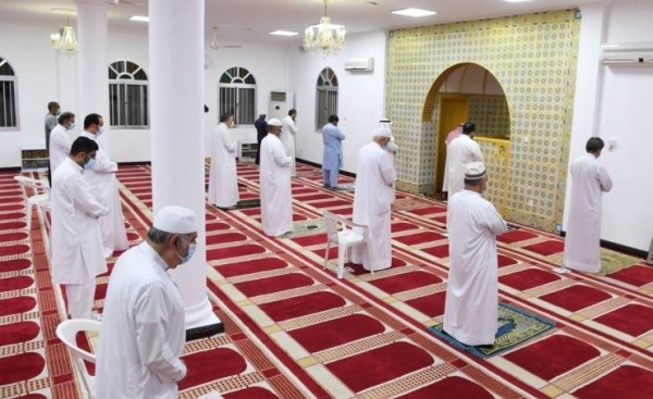 Worshipers performed Fajr (morning) prayers in mosques across Bahrain amid stringent coronavirus precautionary measures for the first time after collective prayers were suspended on March 23 due to the outbreak of the pandemic. — Courtesy Bahrain News Agency 