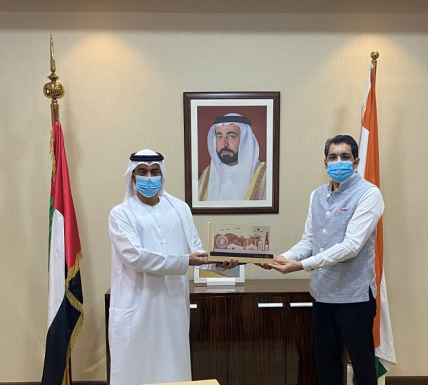 The Emirate of Sharjah and the Indian capital New Delhi explored potential ways of strengthening cooperation in healthcare, food security and information technology in the post-COVID world. — WAM photos