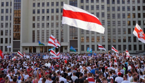 Large crowds have demonstrated their anger at the results of the presidential election in Belarus. — courtesy Kseniya Halubovich