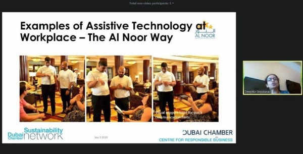 The Dubai Chamber Sustainability Network Task Force on Diversity & Inclusion recently organized a webinar advising businesses on use of assistive technologies that can best support People of Determination during COVID-19.