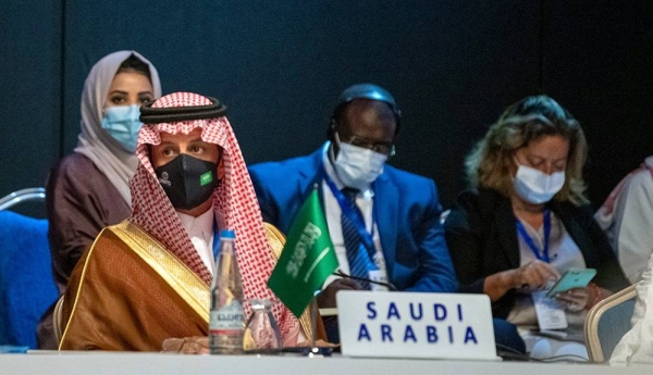 Al-Khateeb leading the Kingdom delegation at the UNWTO’s Executive Council. — courtesy Ministry of Tourism
