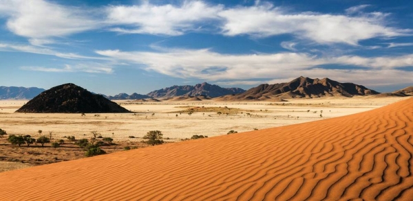 Sand dunes in the Namib Rand nature conservancy in Nambia. — courtesy GLF Nairobi/Phil Sturgess