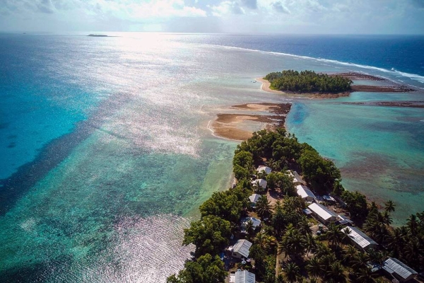 The low-lying island nation, Tuvalu, in the Pacific Ocean is particularly susceptible to higher sea levels caused by climate change. — Courtesy UNDP Tuvalu/Aurélia Rusek