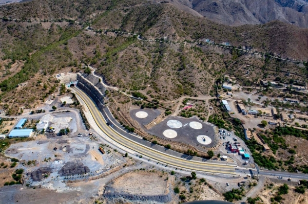 The road connects nine cities and six villages and will be used by more than 627,000 people. Its width spans 9.3 meters and includes a tunnel and nine intersecting bridges and a drainage system to protect against torrential waters. — WAM photos