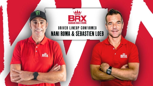 Sebastien Loeb, right, will complete the team’s pair of drivers, following the recent news that Spaniard, Nani Roma would drive for BRX.