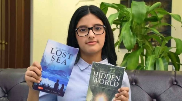 Ritaj Al-Hazmi, aged 11, is the youngest Saudi novelist who has been nominated to enter the Guinness Book of World Records. 