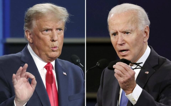 S President Trump and former Vice President Joe Biden delivered starkly divergent closing arguments to the country in the final presidential debate in Nashville, Tennessee on Thursday. — Courtesy photo