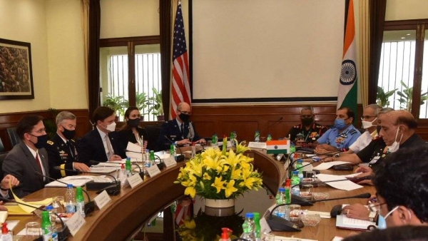 On Tuesday, US Secretary of Defense Mark Esper and his Indian counterpart Rajnath Singh signed a landmark military agreement, enabling greater information-sharing and further defense cooperation between the two countries. — Courtesy photos