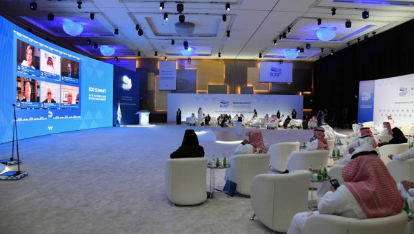 The Business Twenty (B20) Saudi Arabia, the official voice of the private sector to the G20, concluded Tuesday the B20 Summit. Seen is one of the sessions during the summit.